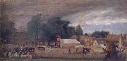 John Constable The Village fair,East Bergholt 1811 Sweden oil painting artist